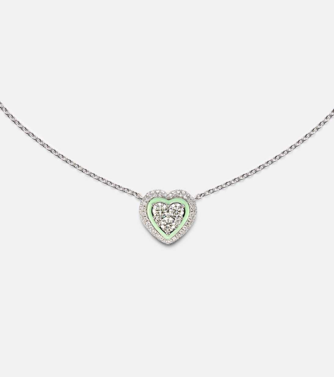 18kt white gold necklace with diamonds | Kamyen