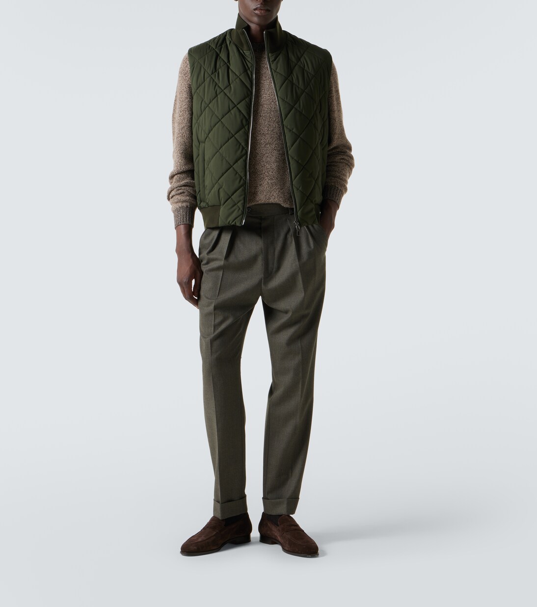 Crewneck wool and cashmere sweater | Loro Piana