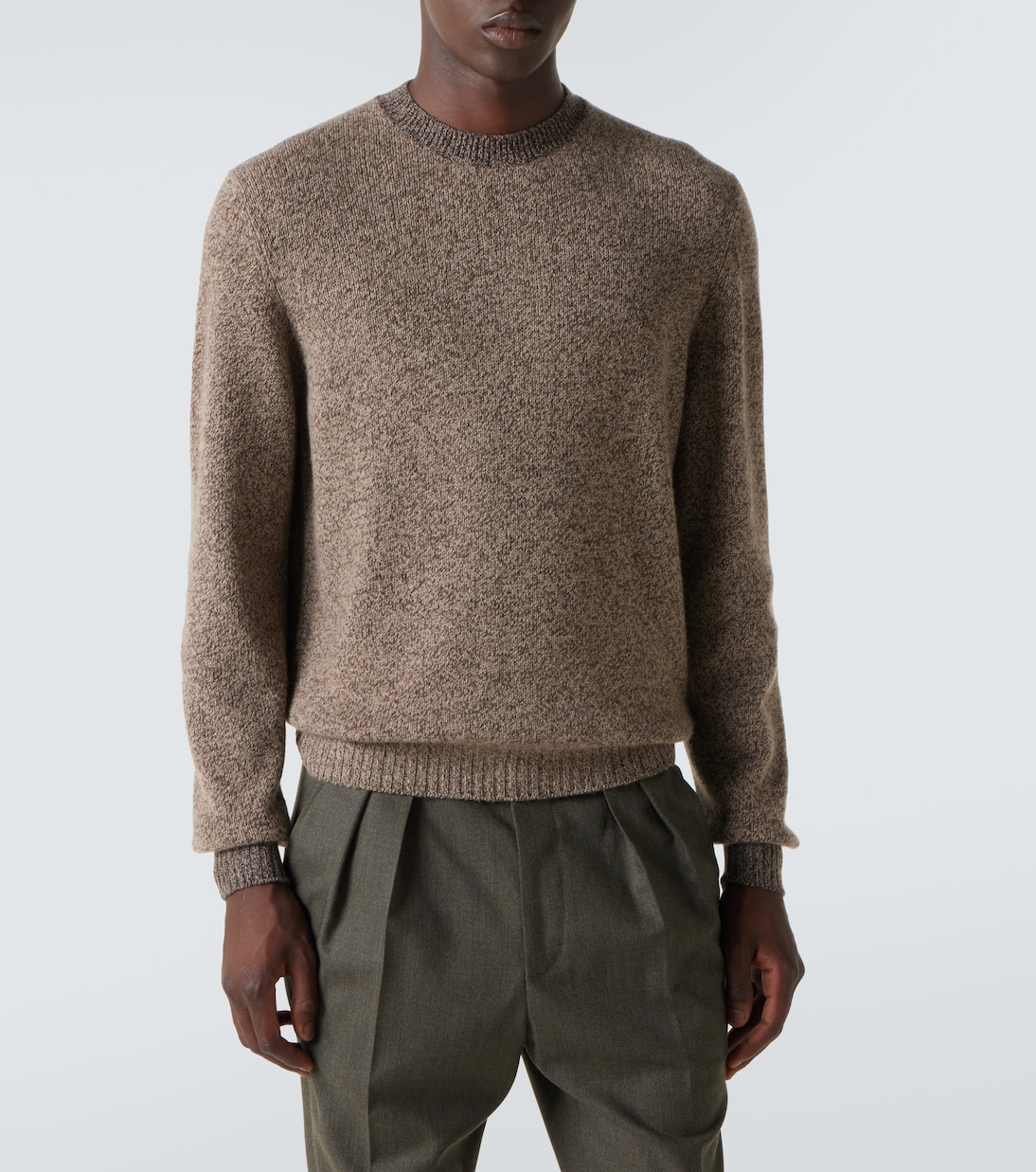 Crewneck wool and cashmere sweater | Loro Piana
