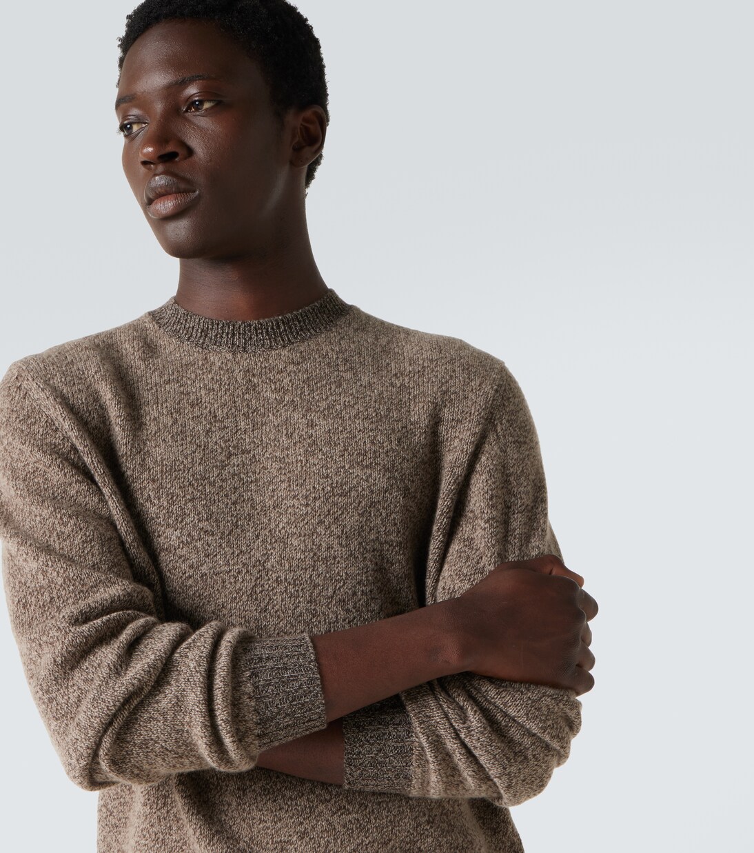 Crewneck wool and cashmere sweater | Loro Piana
