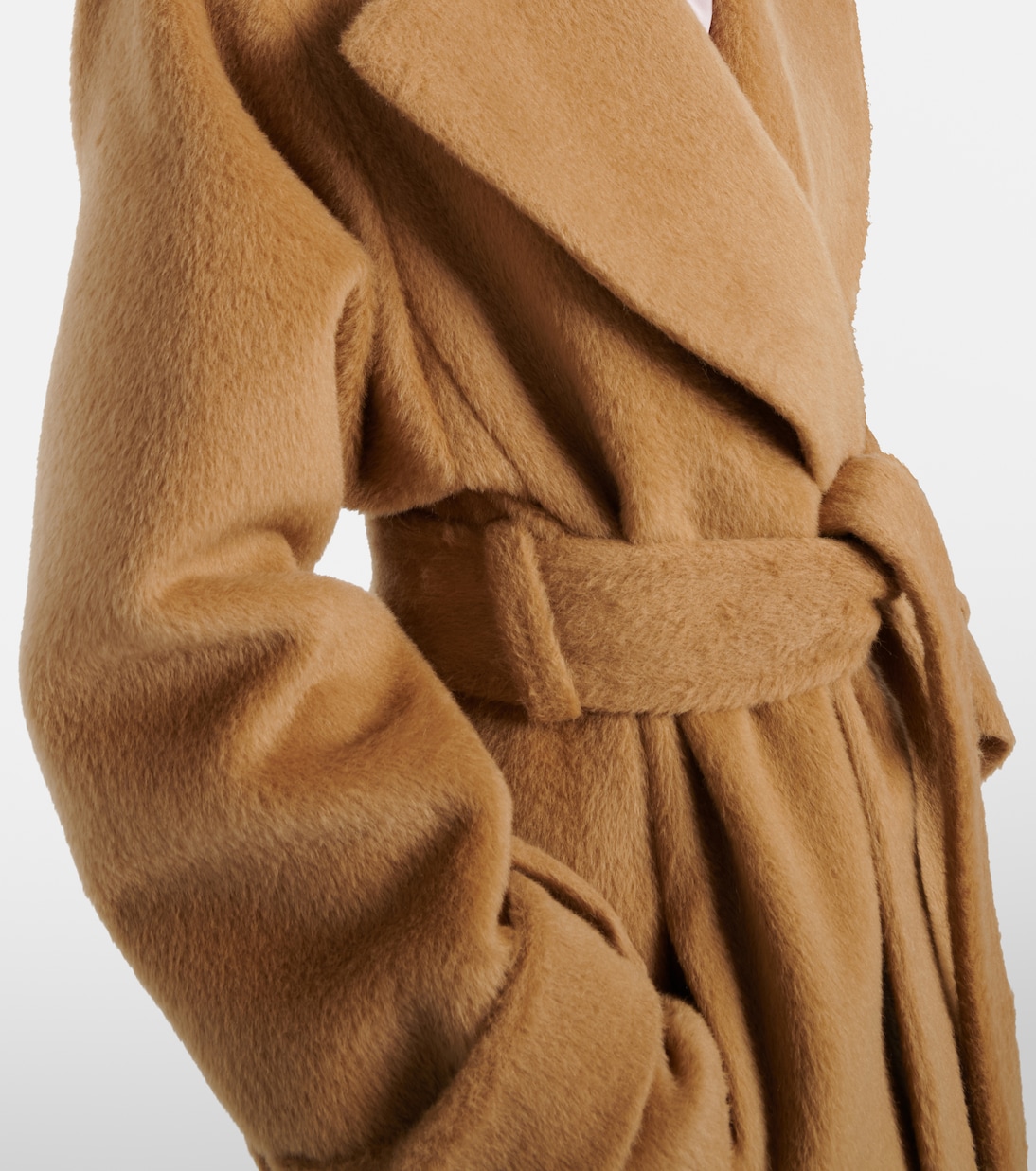 Belted alpaca and wool wrap coat | Nina Ricci