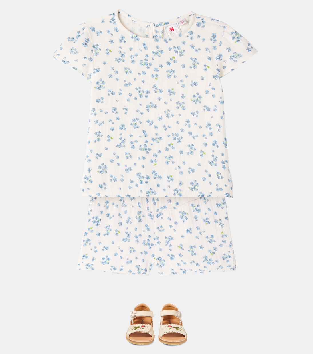 Top Mioblu en coton à fleurs | Konges Sløjd