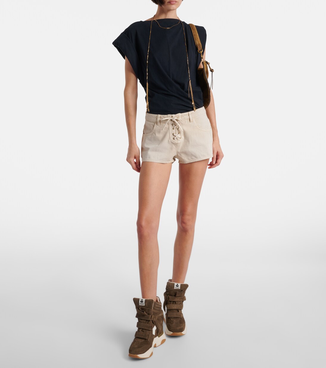 Balskee suede high-top platform sneakers | Isabel Marant