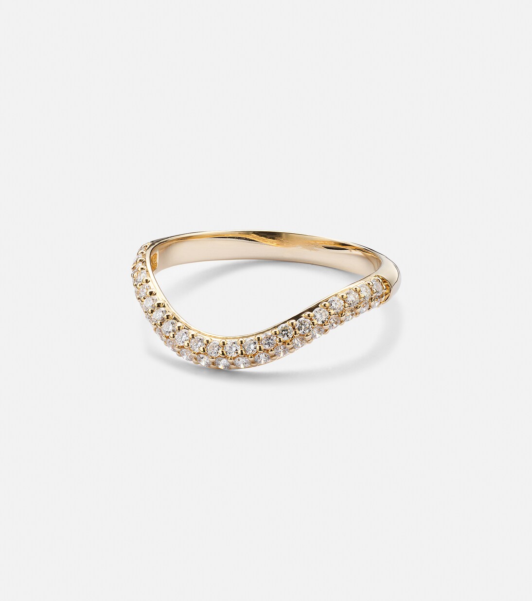 Anjelica 14kt gold ring with diamonds | Stone and Strand