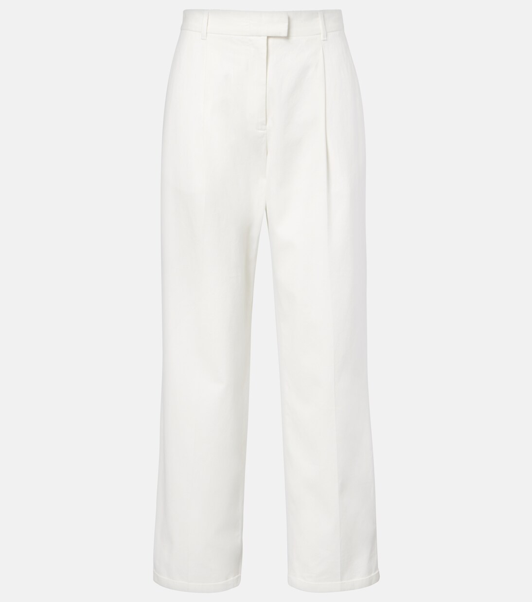 Neriah cotton and cashmere straight pants | The Row
