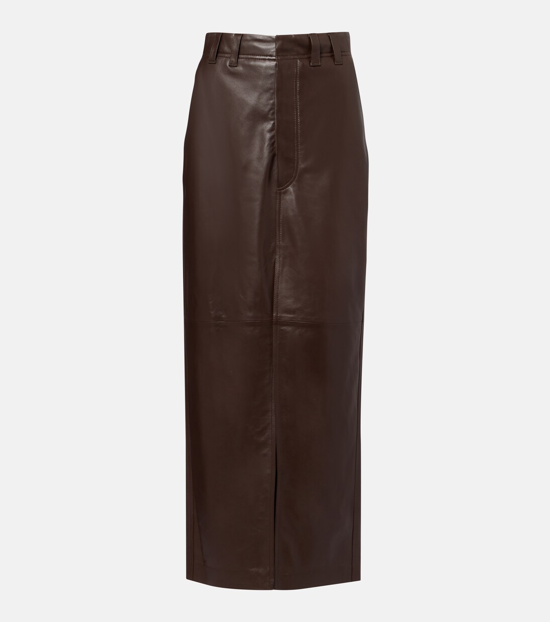 Maxirock aus Leder | Brunello Cucinelli