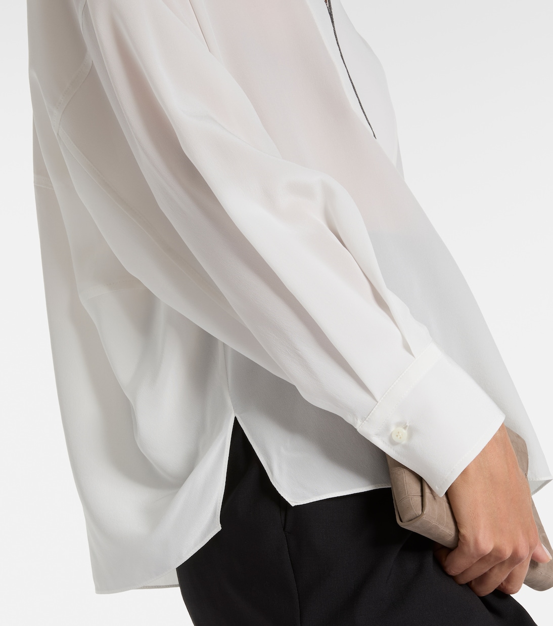 Blouse Monili en soie | Brunello Cucinelli