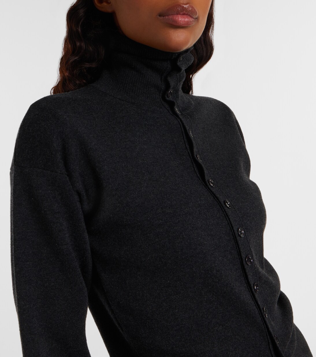 Turtleneck wool cardigan | Lemaire