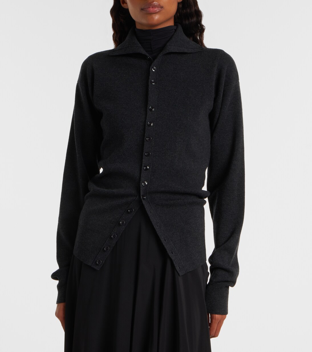 Turtleneck wool cardigan | Lemaire