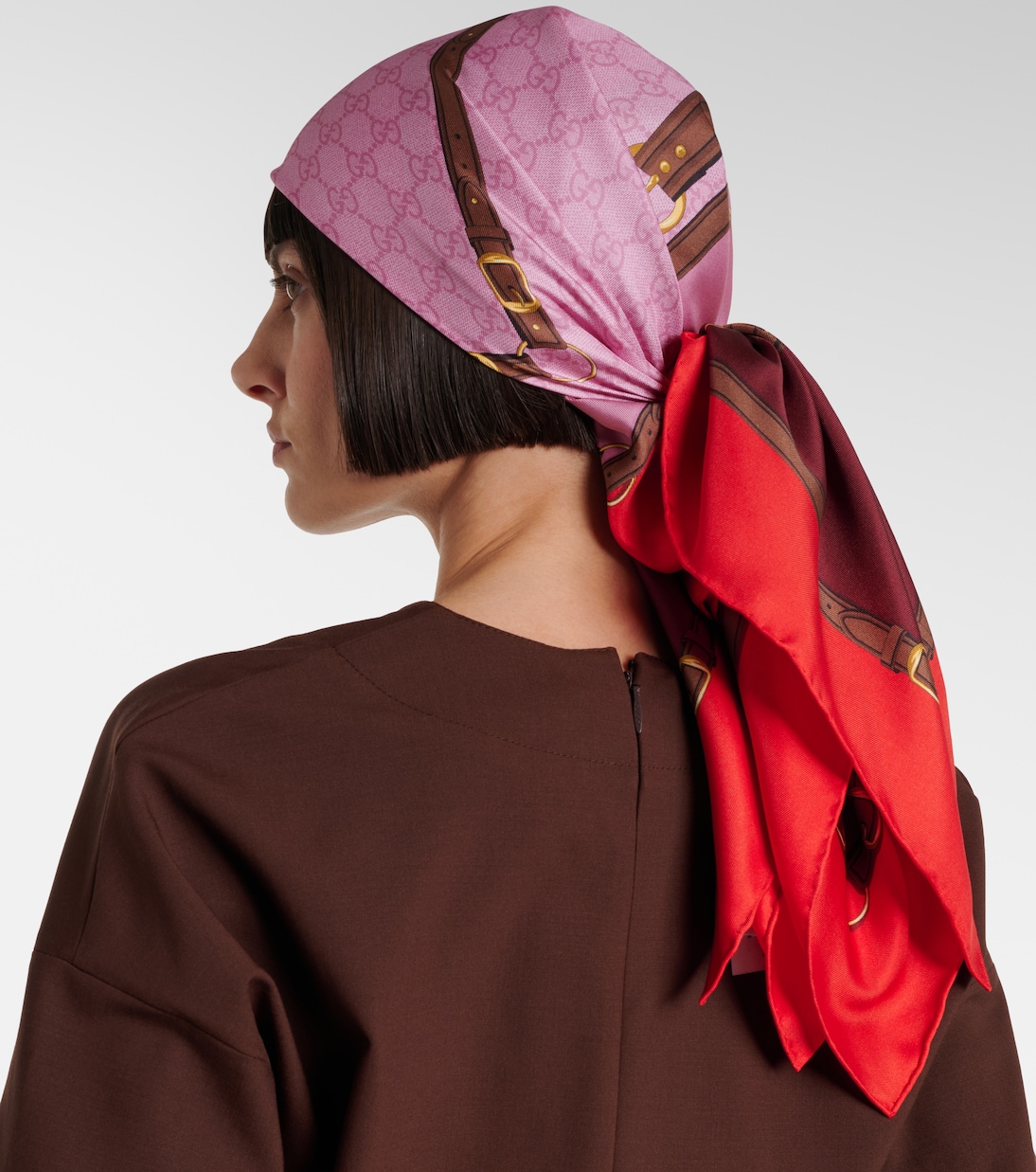 Printed silk scarf | Gucci