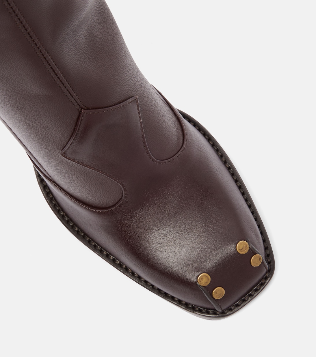 Botas altas de piel con tachuelas | Etro