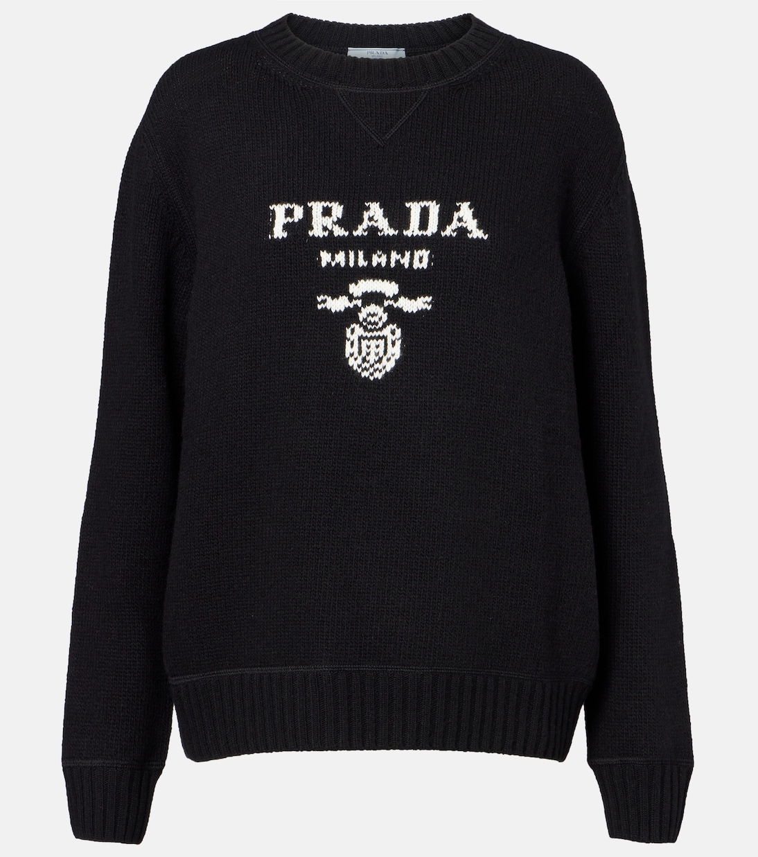 Pull en laine et cachemire à logo | Prada