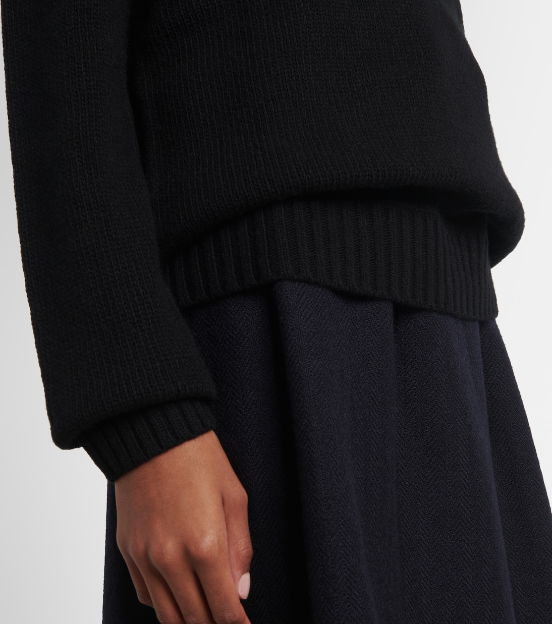 Pull en laine et cachemire à logo | Prada