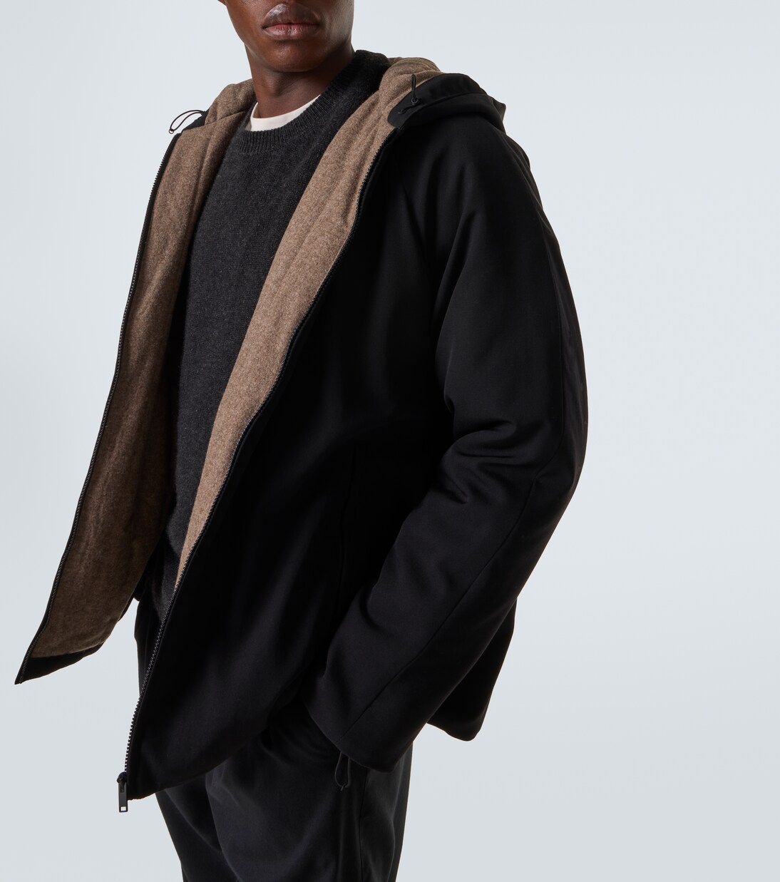 Horatio wool gabardine parka | The Row