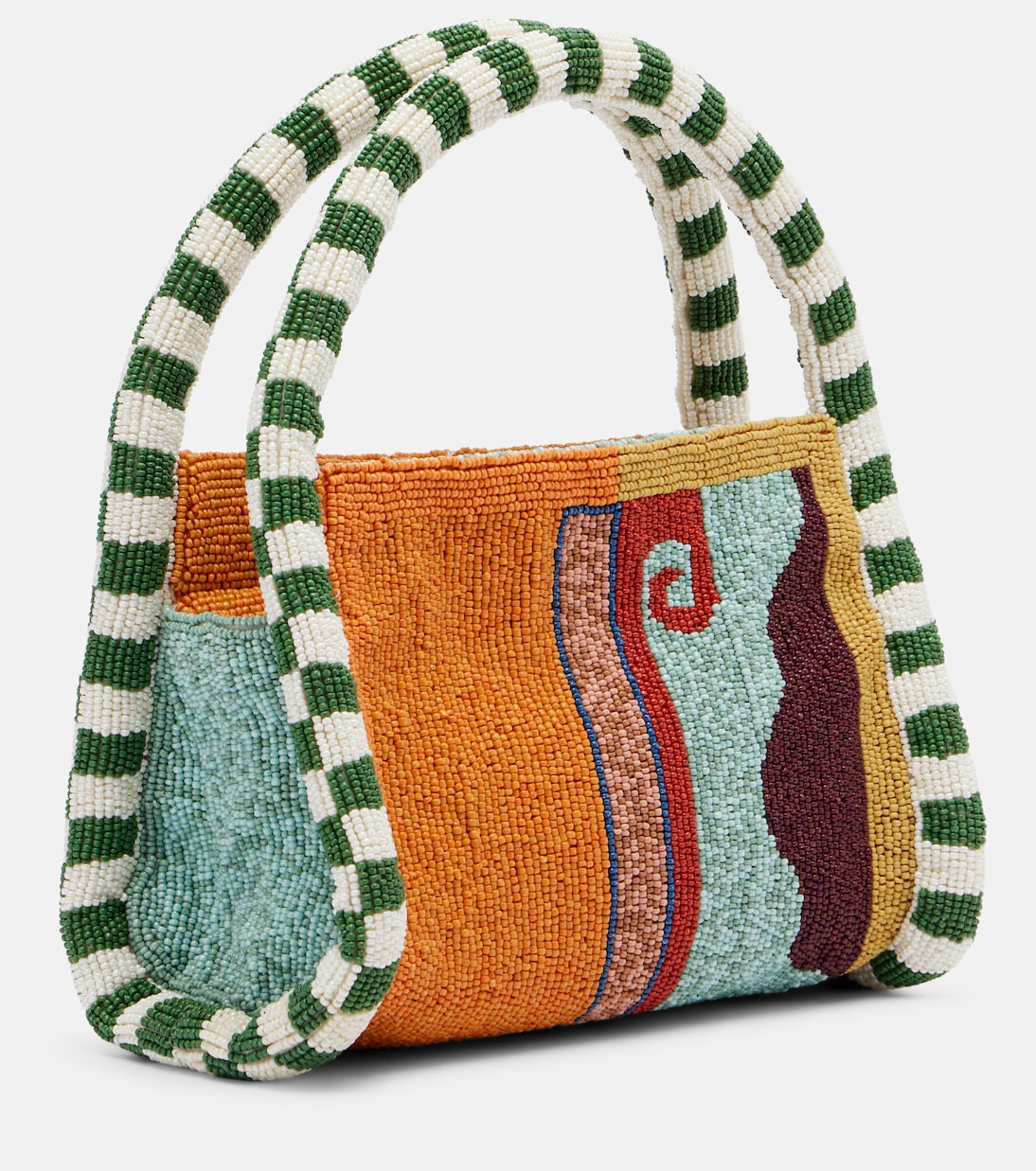 Desert beaded top-handle bag | Alémais