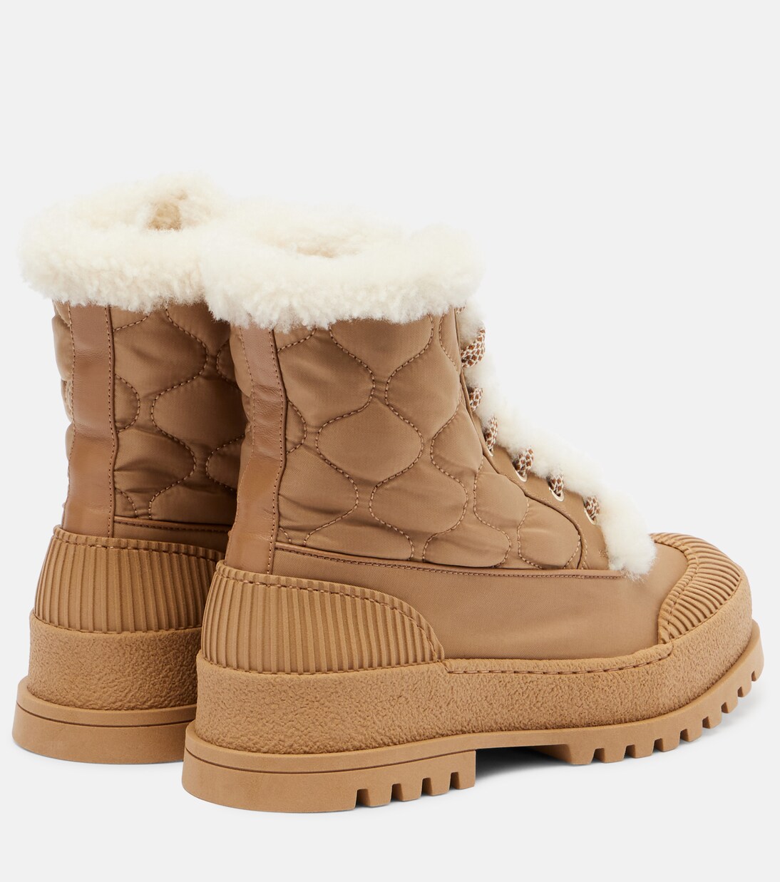 Schnürstiefel Glacier mit Shearling | Aquazzura