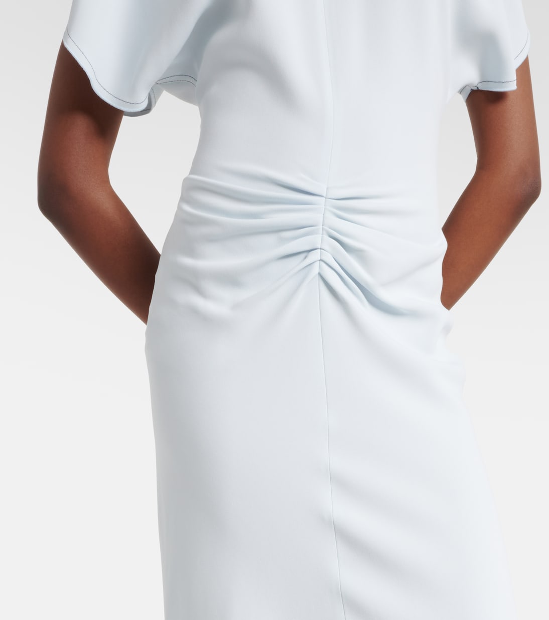 Gathered midi dress | Victoria Beckham