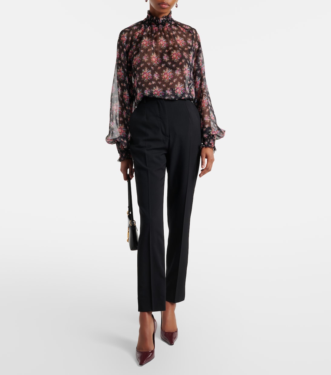 Wool-blend slim pants | Dolce&Gabbana