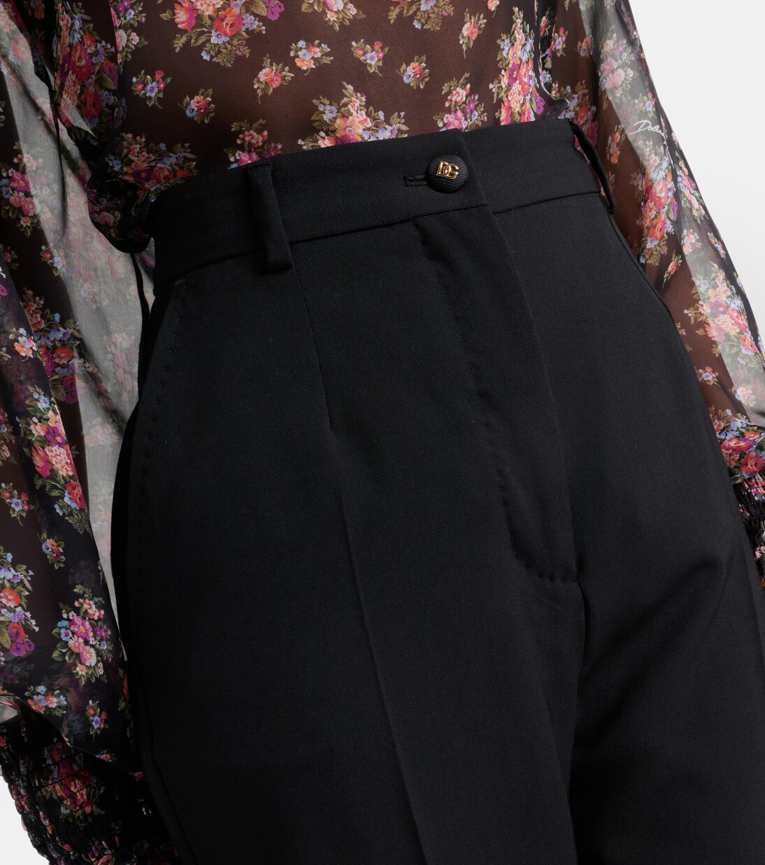 Wool-blend slim pants | Dolce&Gabbana