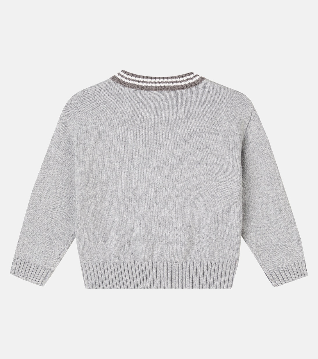 x E.T. intarsia cotton sweater | Mini Rodini