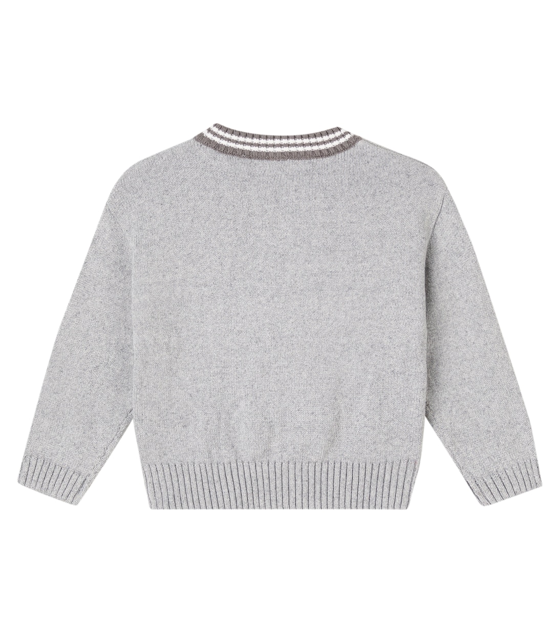 x E.T. intarsia cotton sweater | Mini Rodini