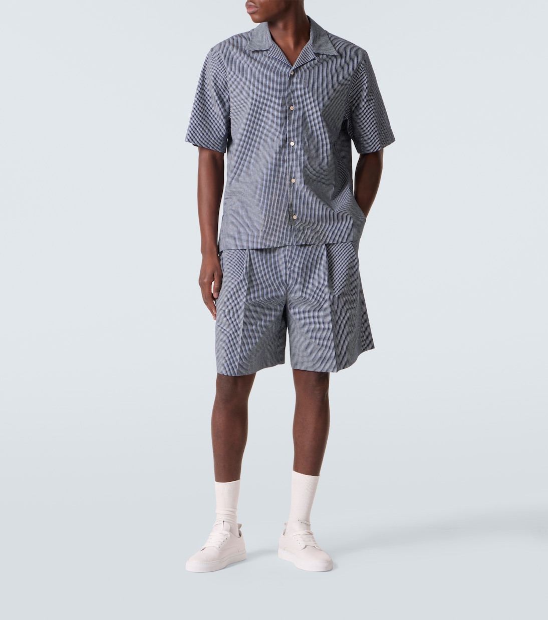 Checked cotton Bermuda shorts | Givenchy
