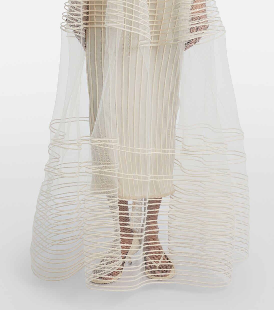 Epi halterneck tulle maxi dress | Jacquemus