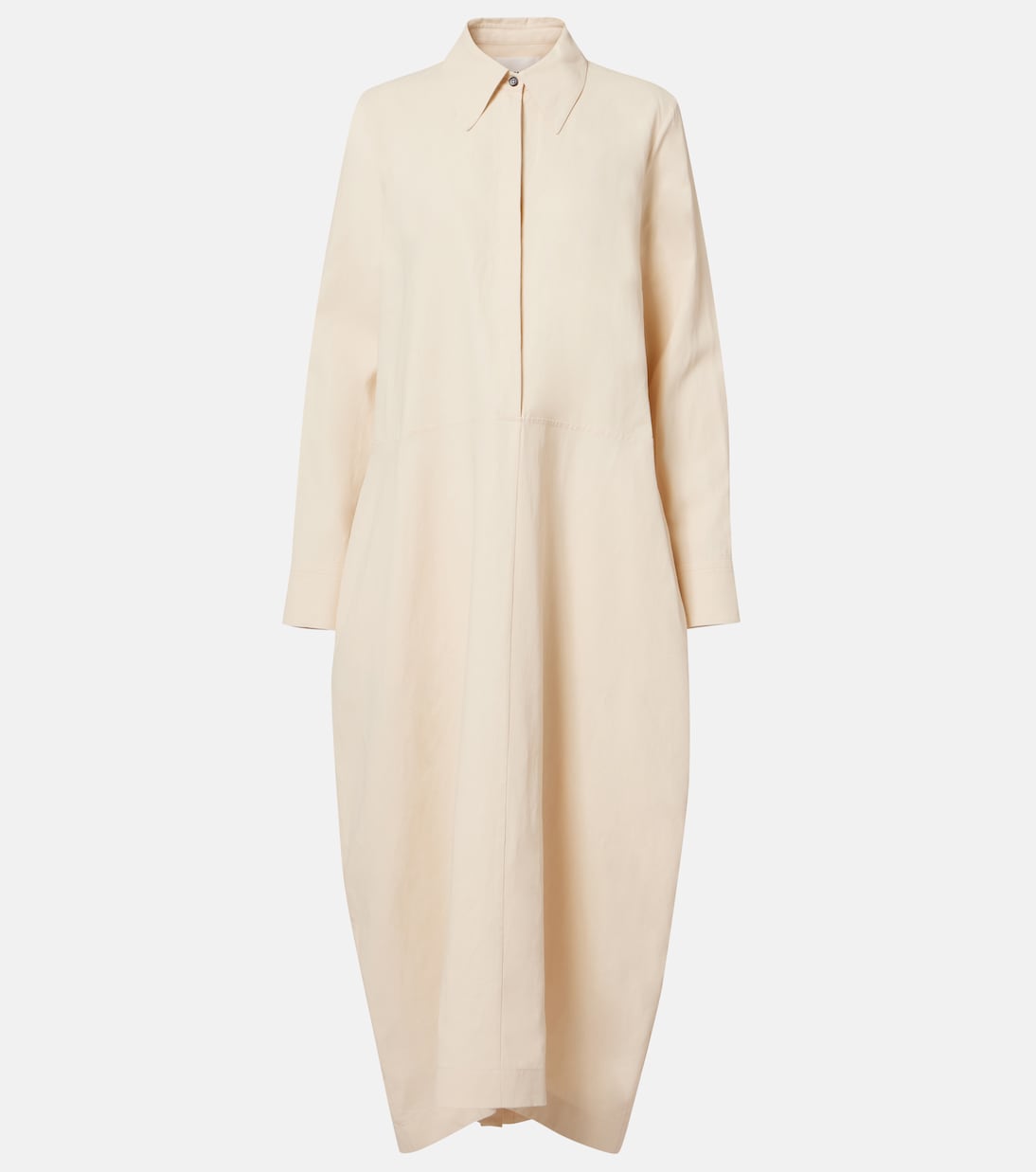 Oversized linen shirt dress | Jil Sander