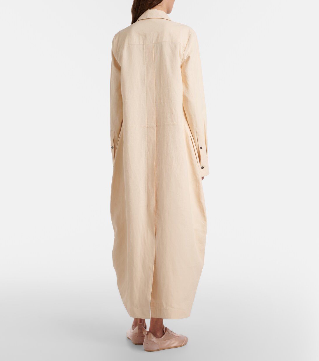 Oversized linen shirt dress | Jil Sander
