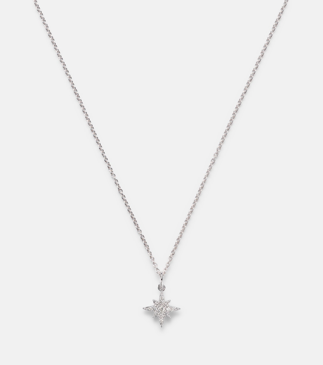 Halskette Northern Star aus 14kt Weißgold mit Diamanten | Stone and Strand