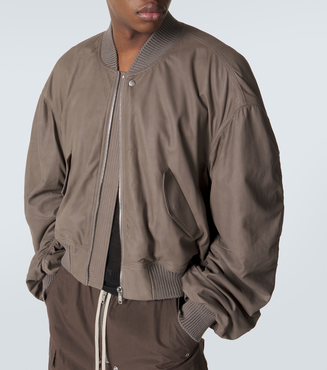 Secchia Flight leather bomber jacket | Rick Owens