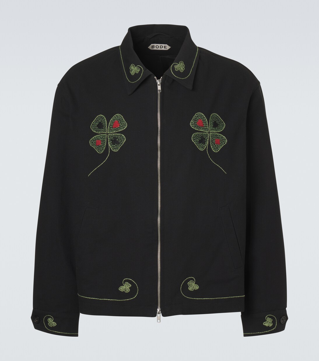 Chaqueta Lucky Draw de sarga de algodón | Bode