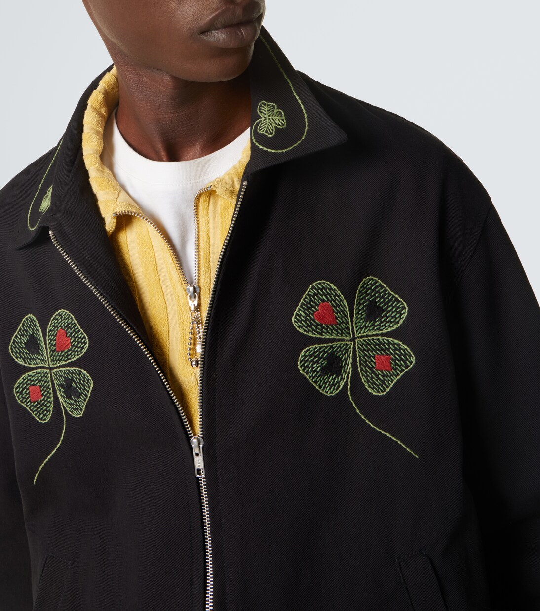 Chaqueta Lucky Draw de sarga de algodón | Bode