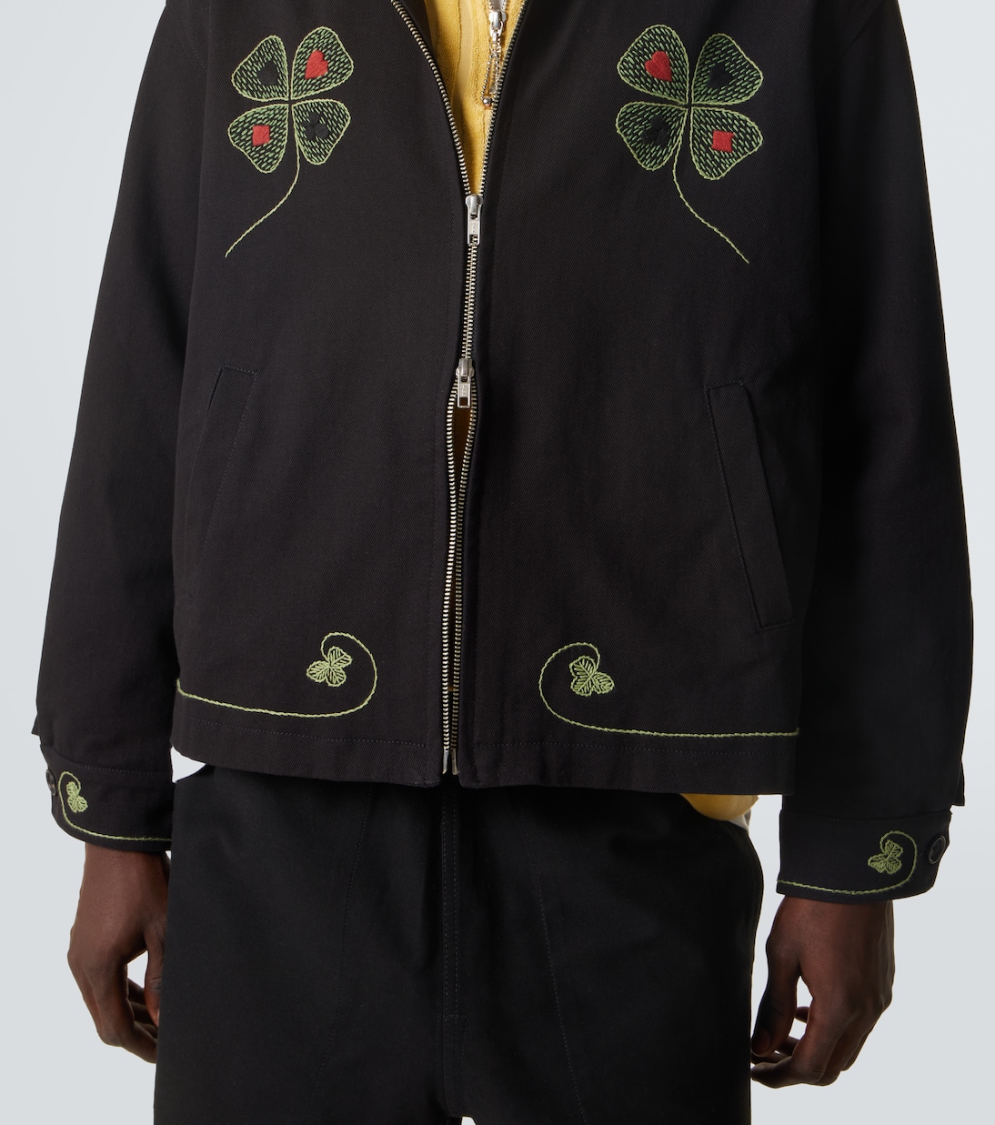 Chaqueta Lucky Draw de sarga de algodón | Bode