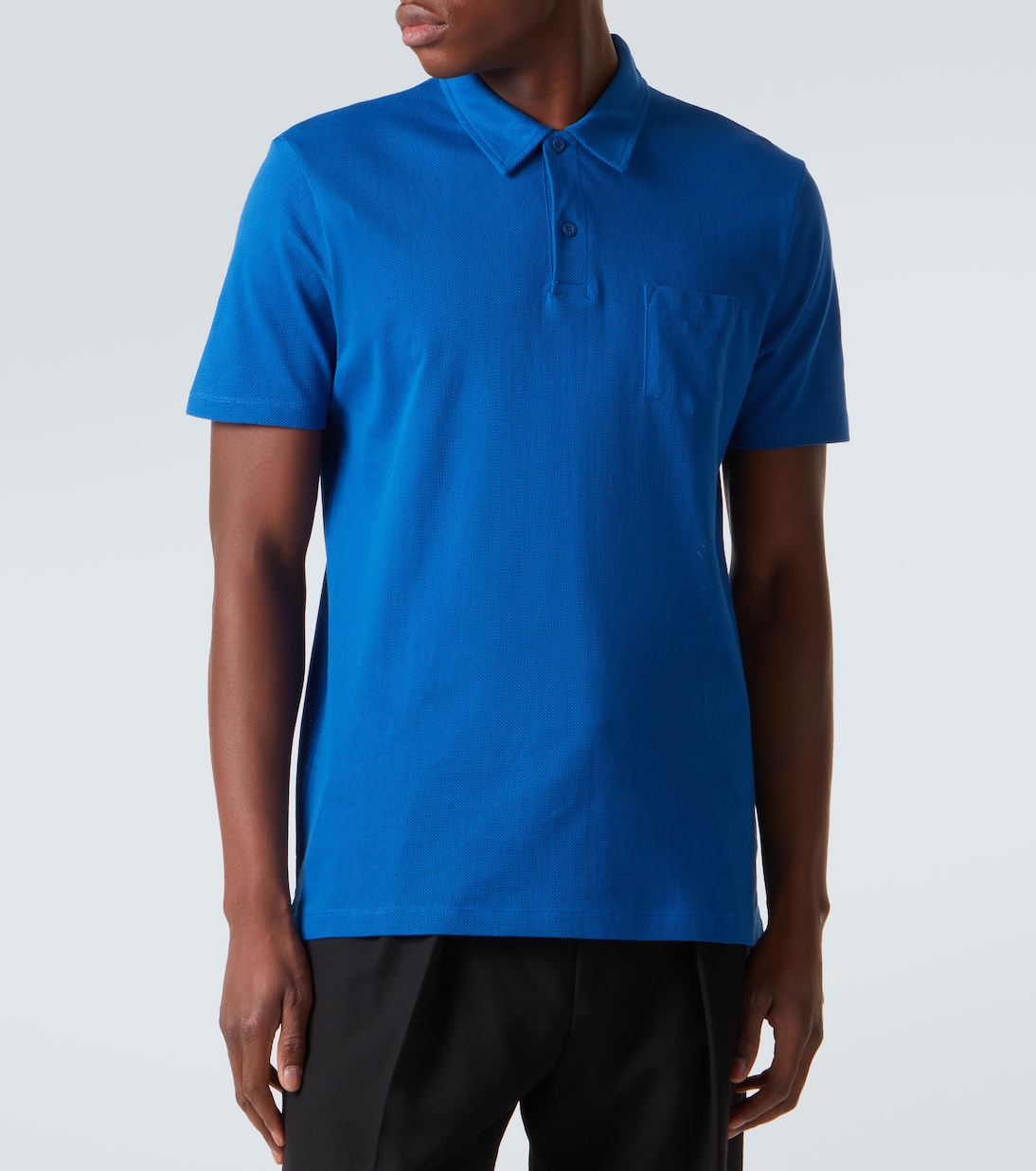 Riviera cotton polo shirt | Sunspel