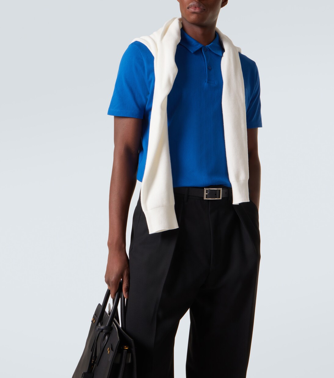 Riviera cotton polo shirt | Sunspel