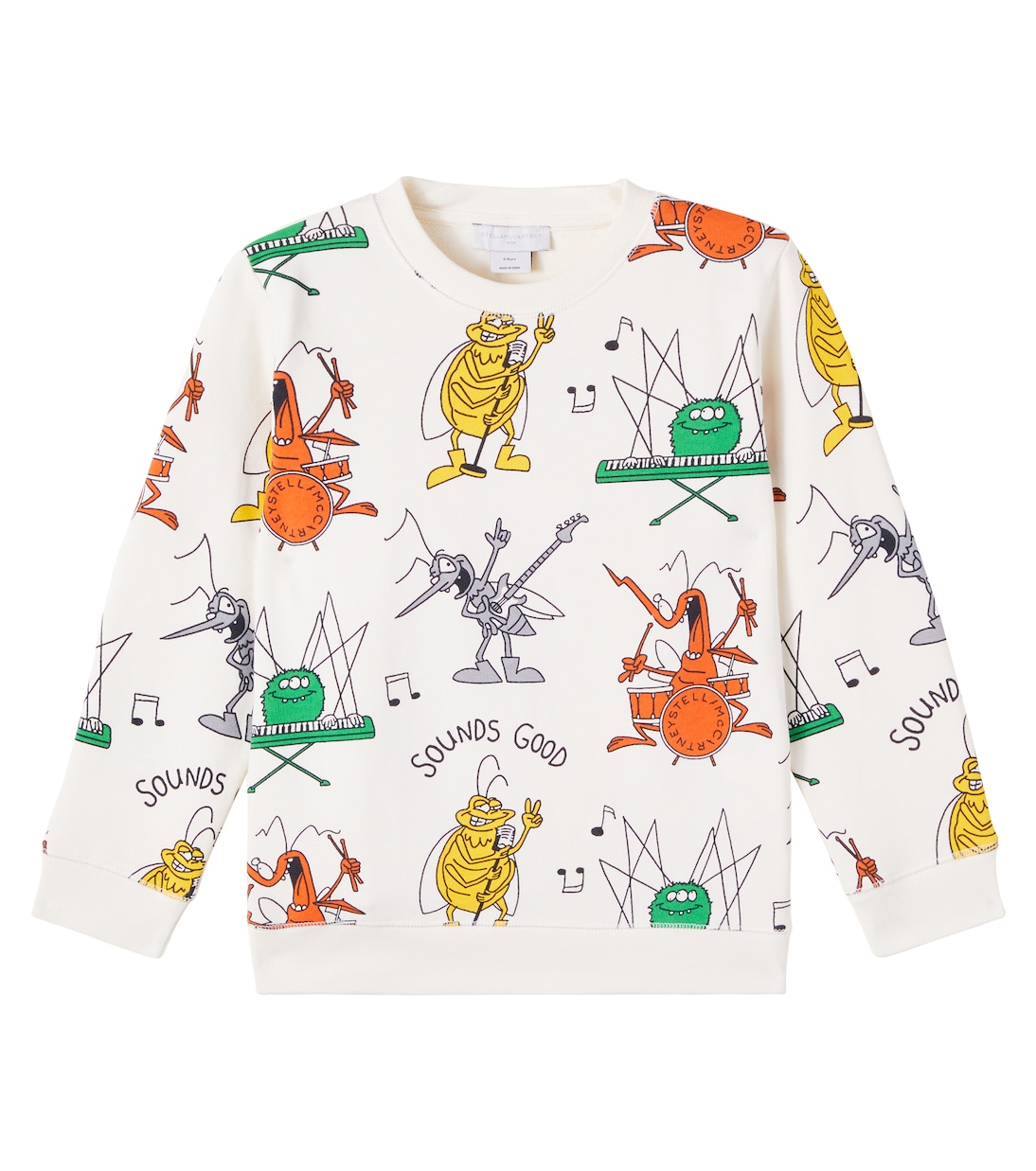 Printed cotton jersey sweatshirt | Stella McCartney Kids
