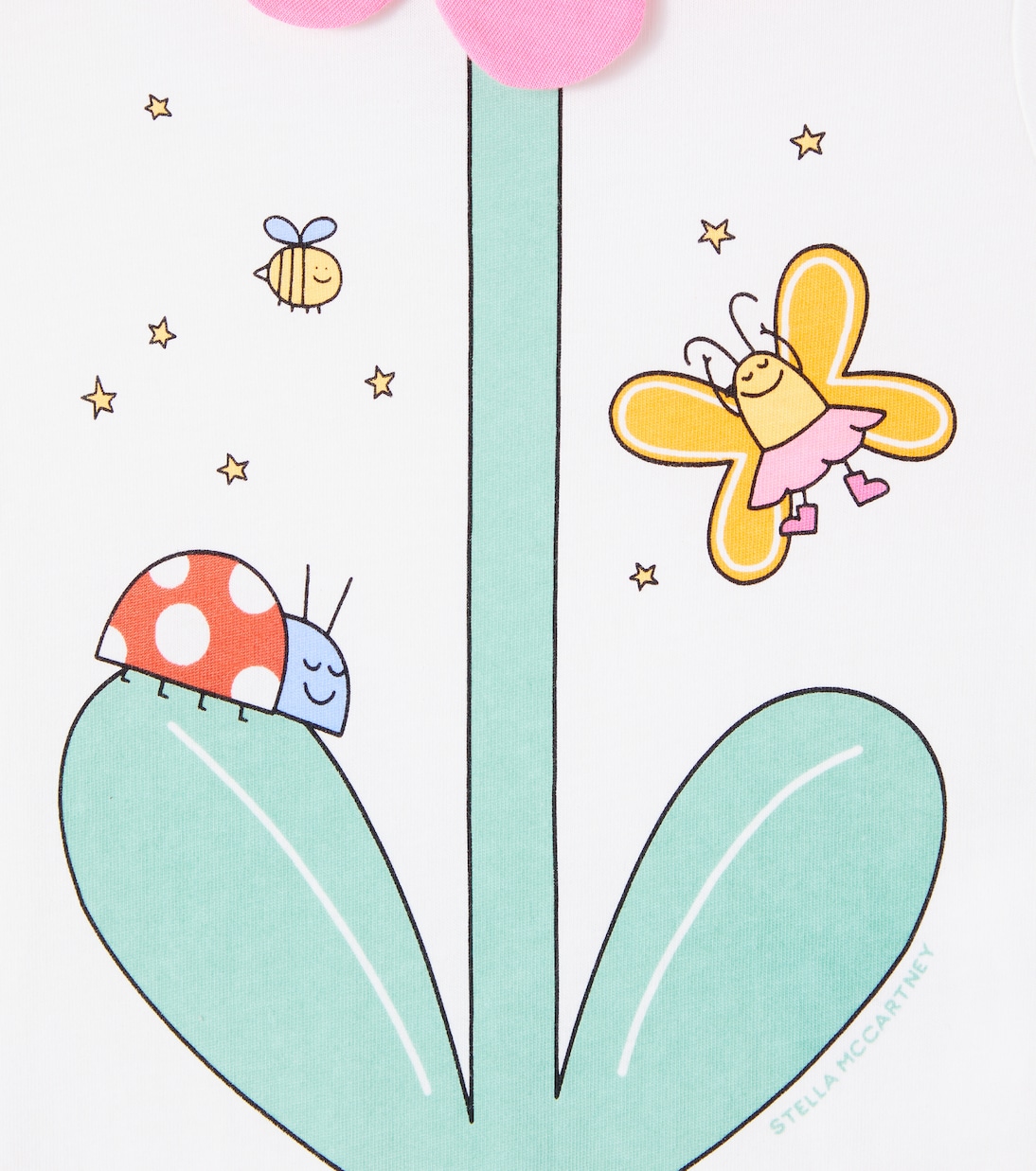 婴幼儿 — 印花棉质针织连身衣 | Stella McCartney Kids