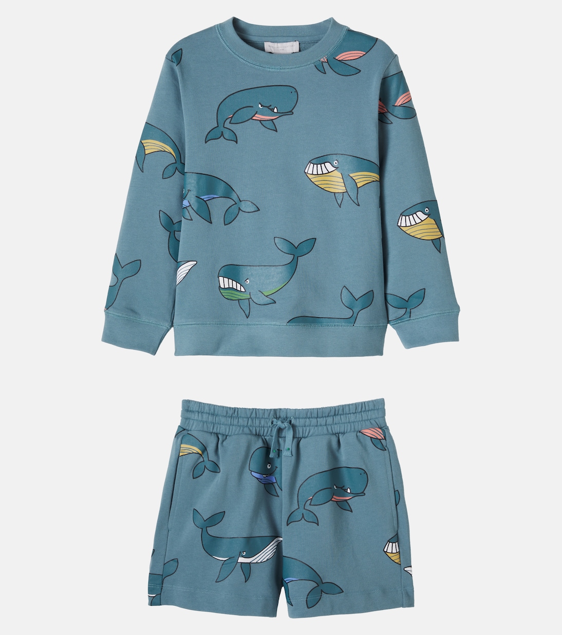 Printed cotton sweatshirt and shorts set | Stella McCartney Kids