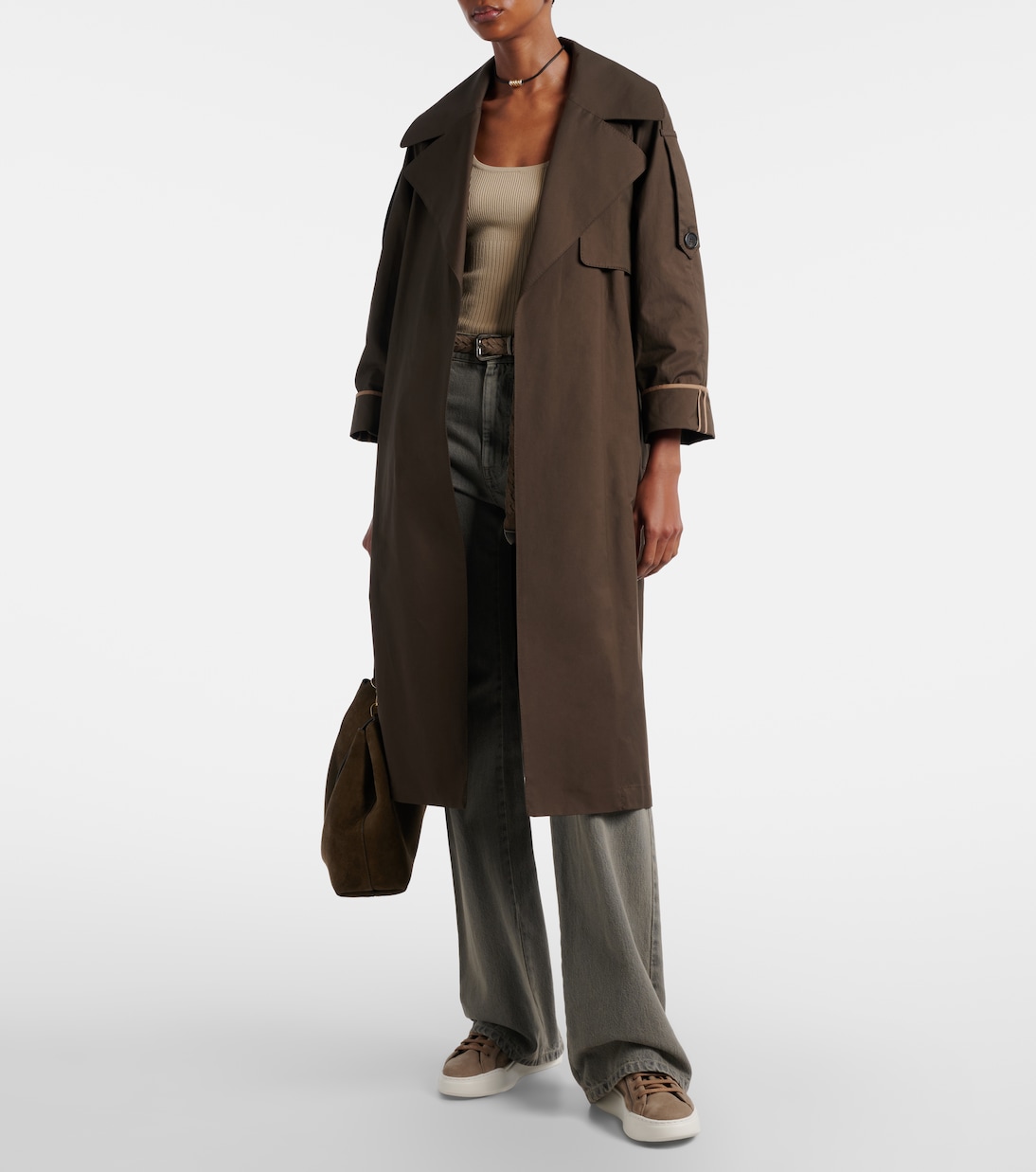 Suede platform sneakers | Max Mara