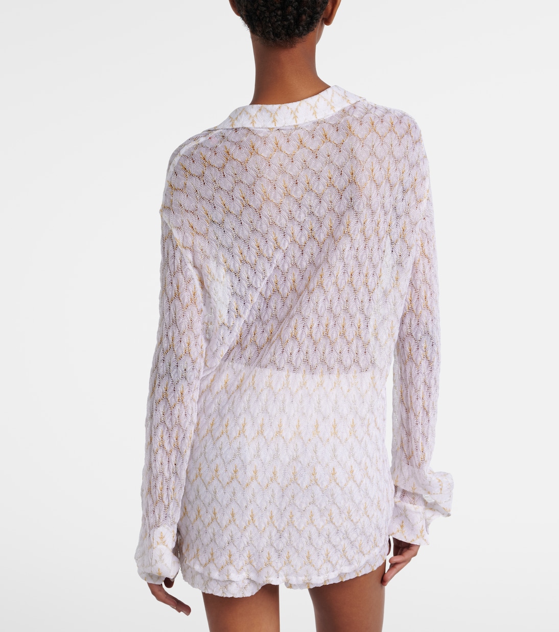 Open-knit lamé shirt | Missoni