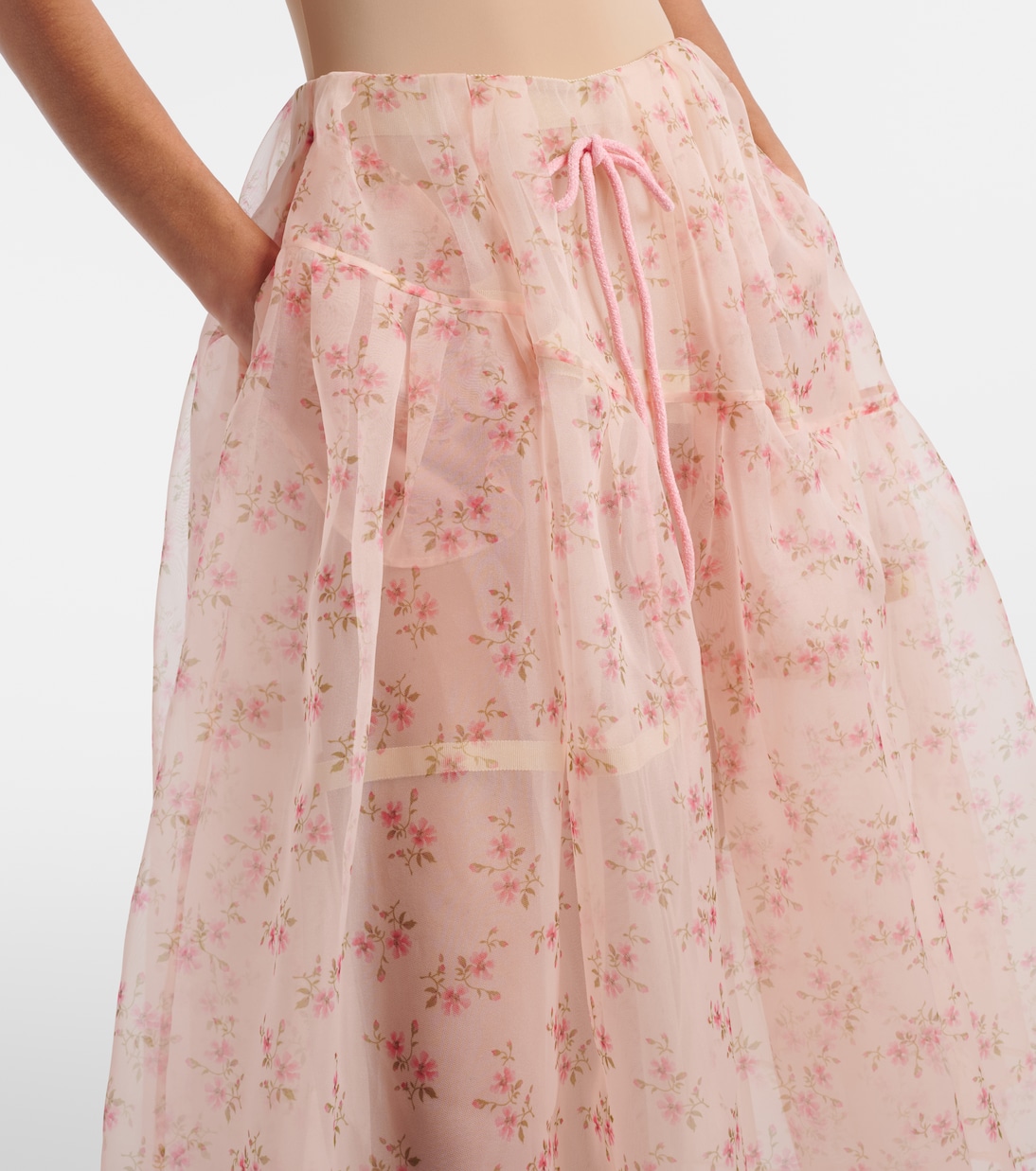 Floral tulle midi skirt | Simone Rocha