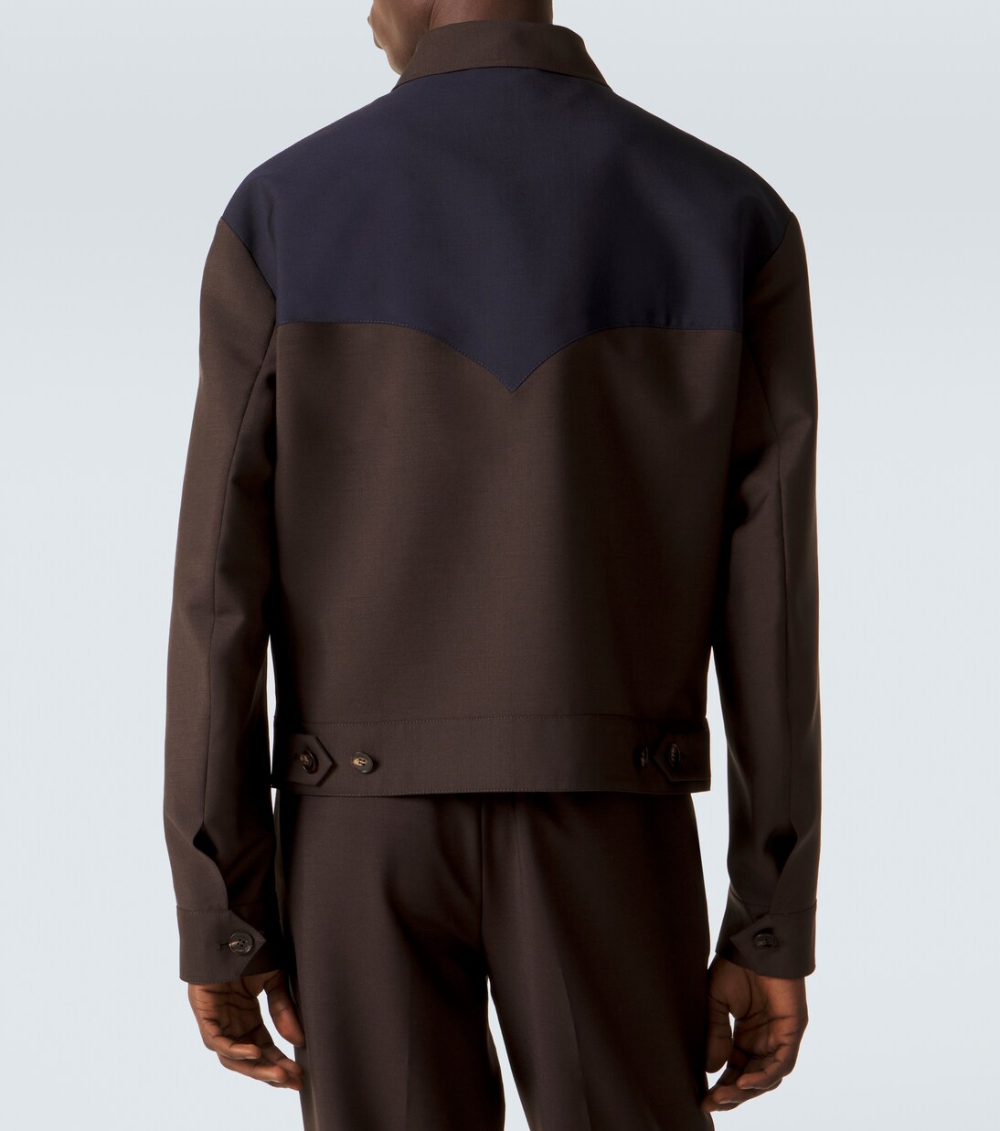 Medusa羊毛与马海毛束腰夹克 | Versace