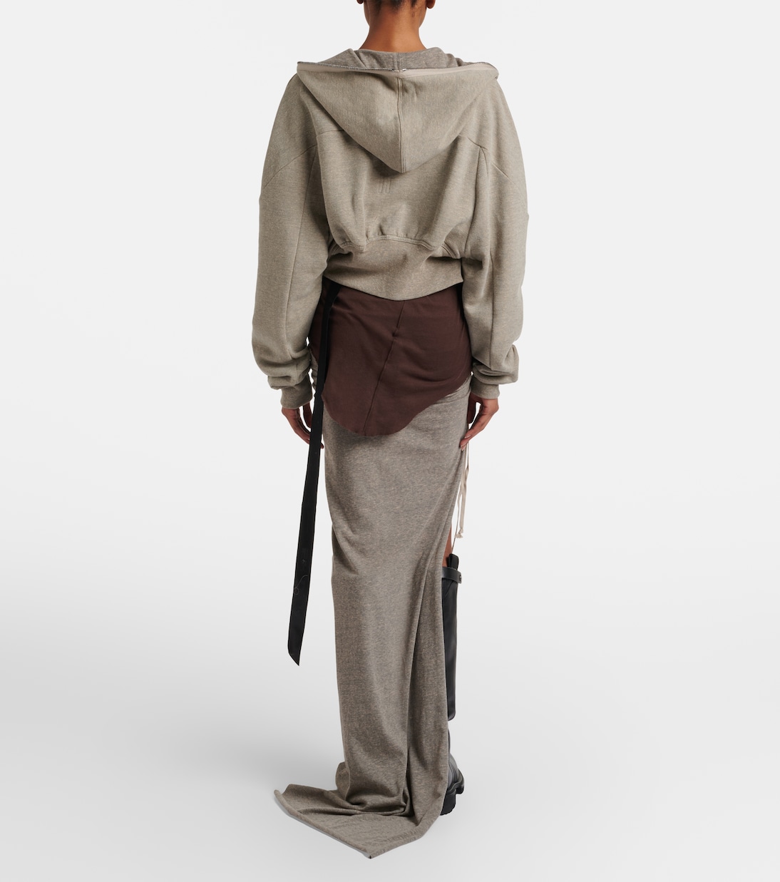 Falda larga de jersey en mezcla de algodón | Rick Owens