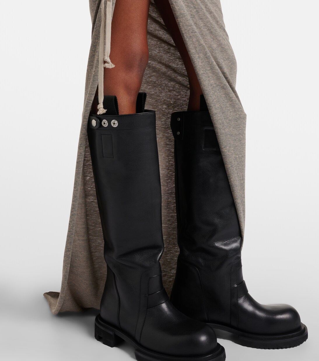 Falda larga de jersey en mezcla de algodón | Rick Owens