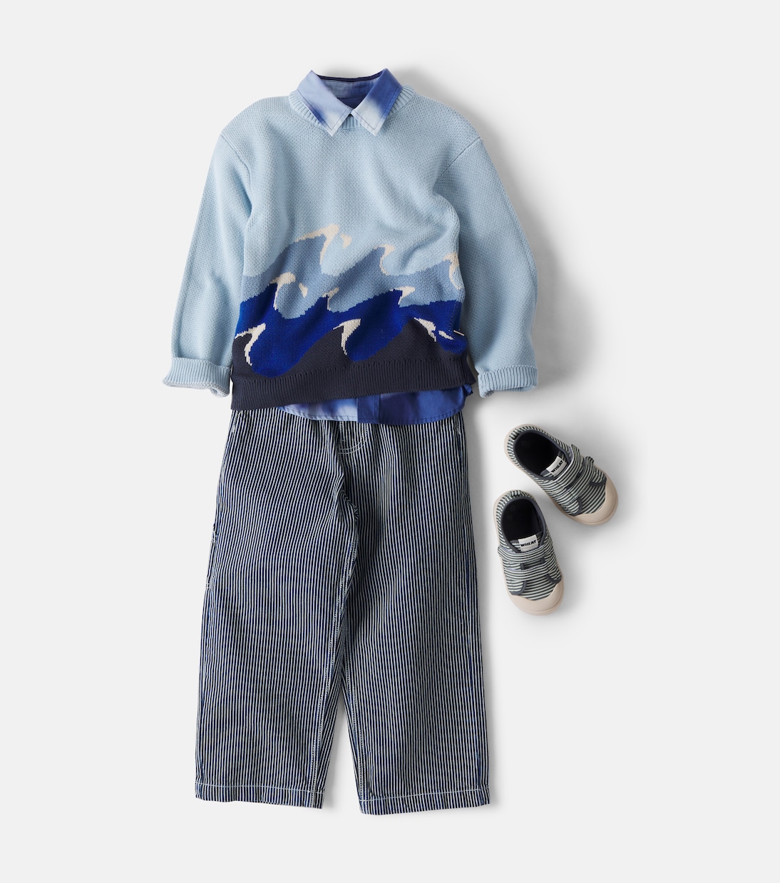 Knud jacquard sweater | Wheat