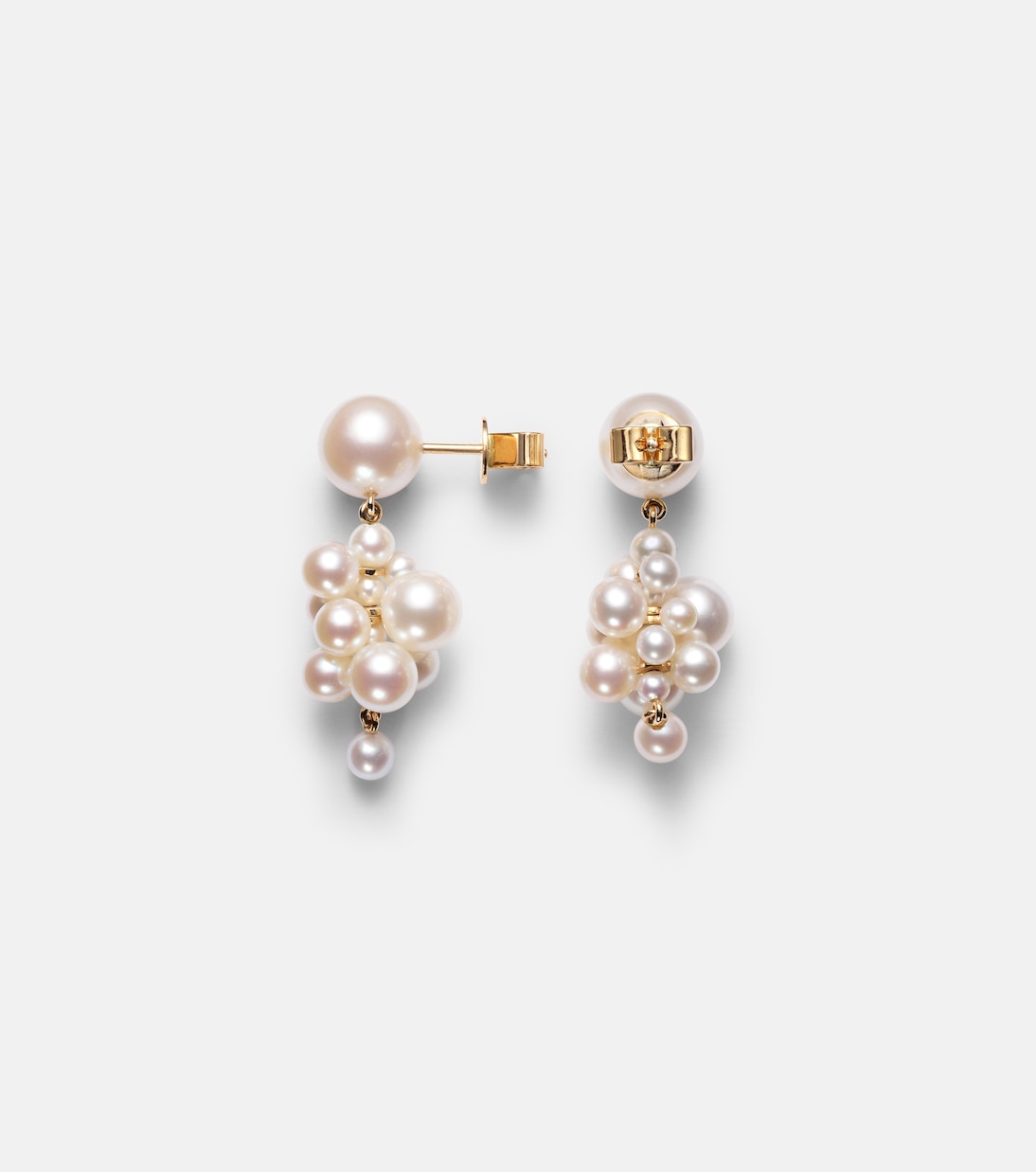 Boucles d'oreilles en or jaune 14 ct et perles Botticelli | Sophie Bille Brahe