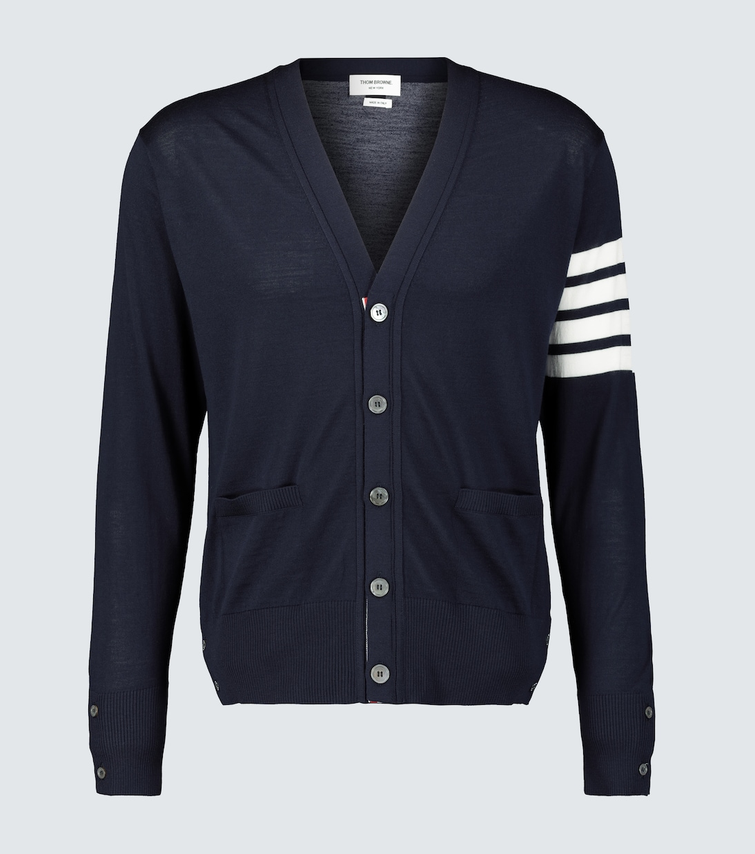 Cardigan 4-bar en laine | Thom Browne