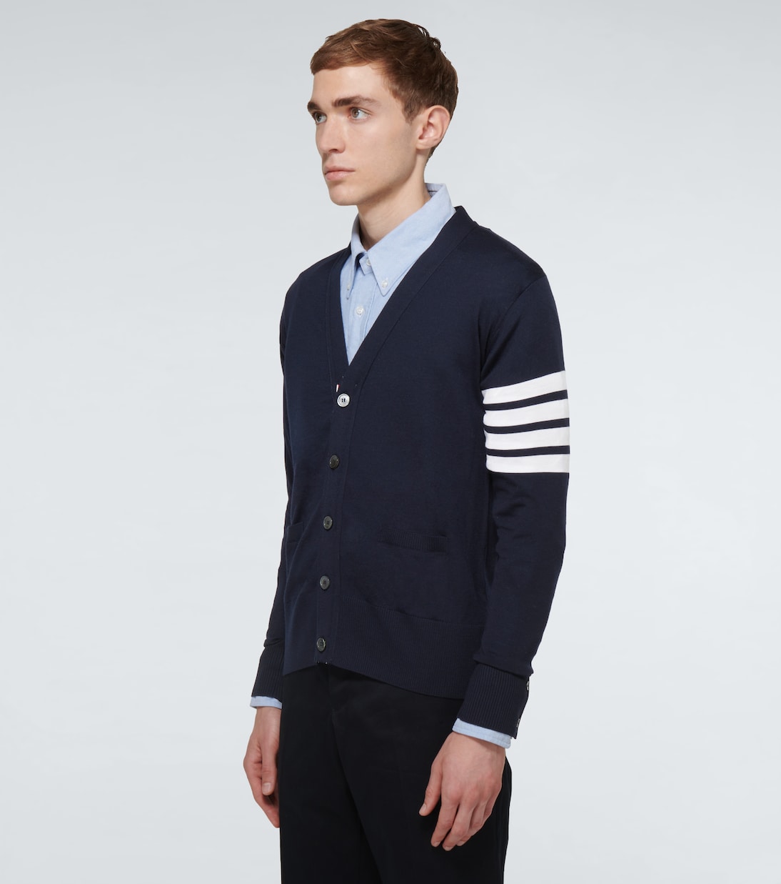 Cardigan 4-bar en laine | Thom Browne