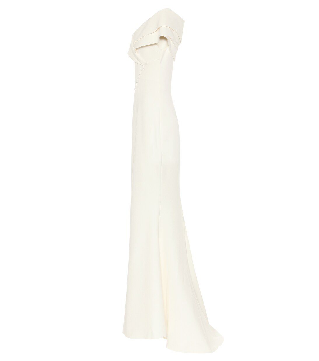Bridal - Abito lungo Madison in crêpe | Safiyaa